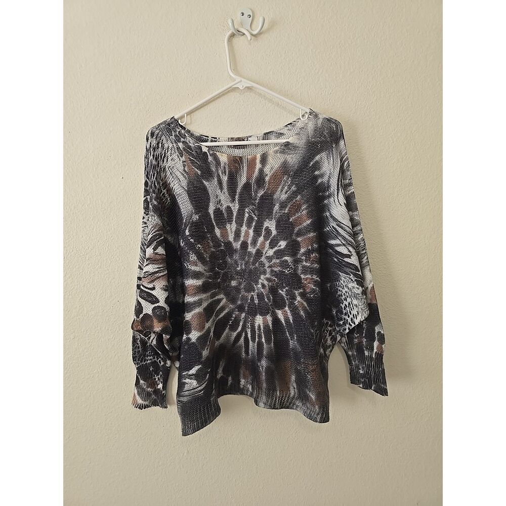 Gigi Moda Made In Italy Donatella Tie Dye Sweater Green‎ Fits XS-XL
